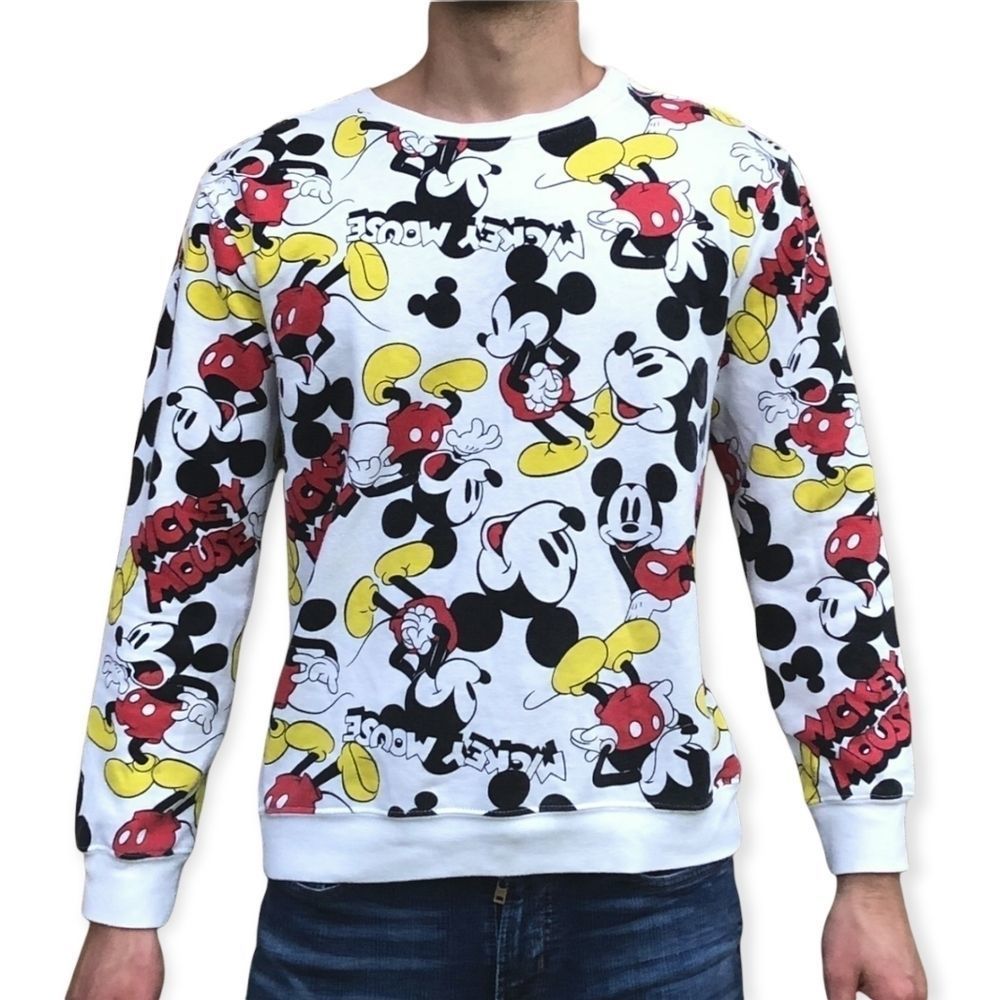 DISNEY Vintage Mickey Mouse All-over Sweater S